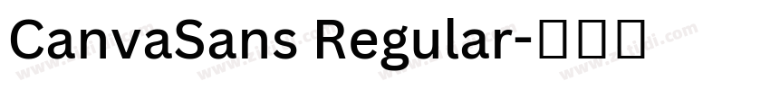 CanvaSans Regular字体转换 CanvaSans Regular字体转换